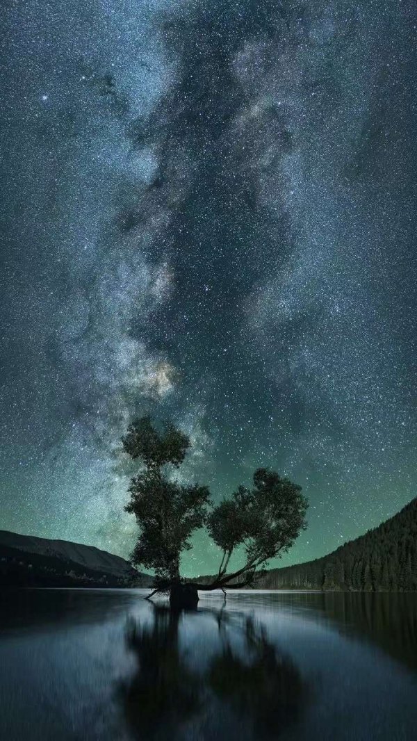 唯美意境-夜空背景(7)