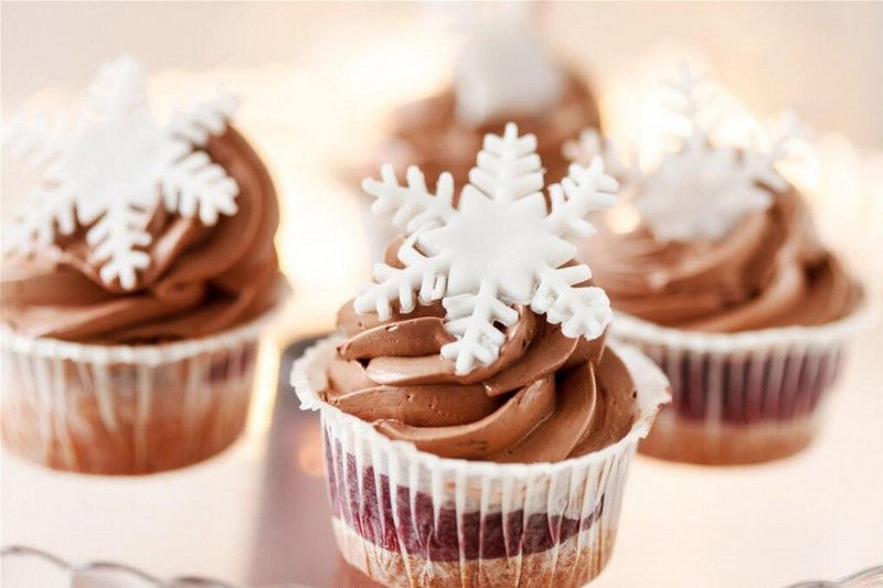 Exquisite chocolate cup cake picture