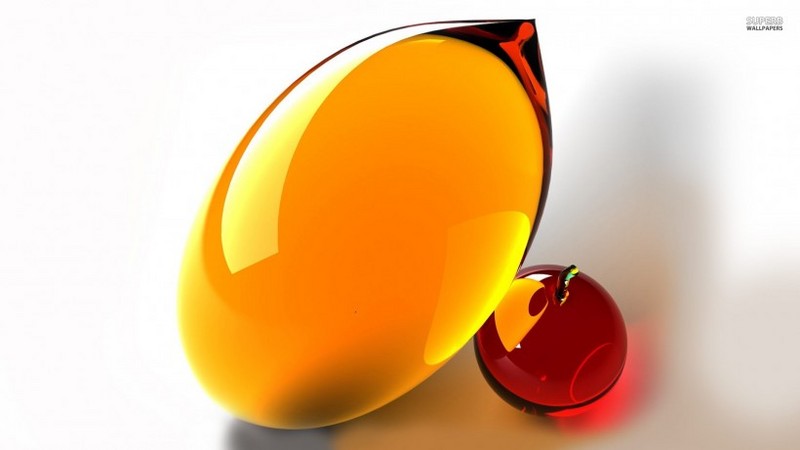 Glass fruit design image