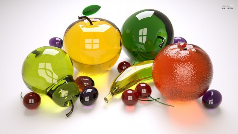 Glass fruit design image