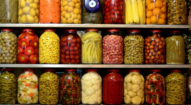 Picture of canned fruit