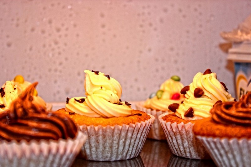 Picture of cupcake with different shapes