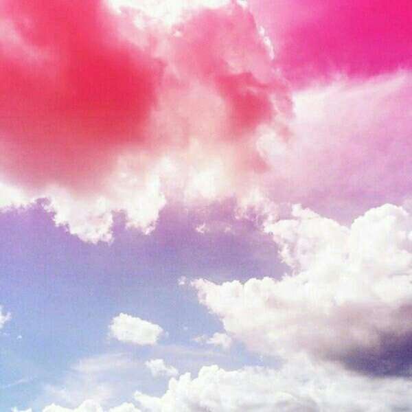 Love is like the blue sky and white clouds