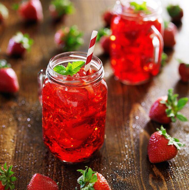Fresh and delicious strawberry beverage pictures