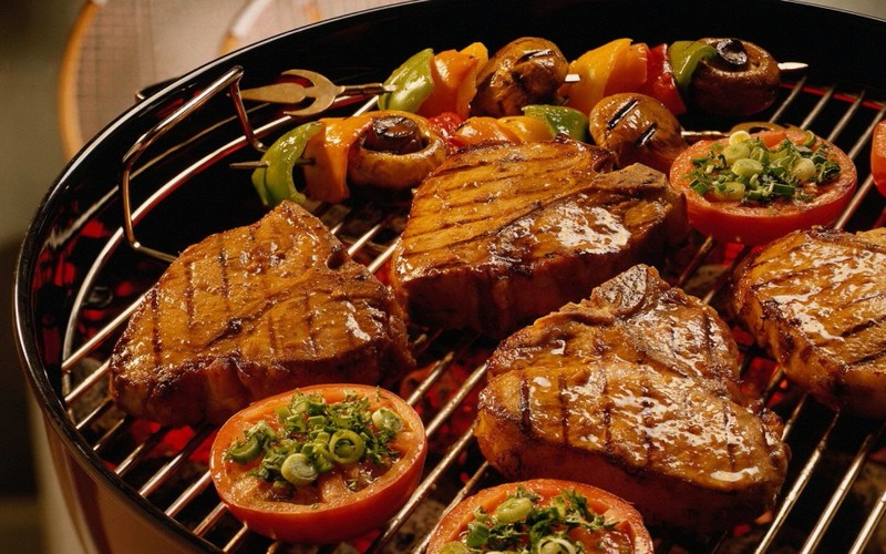 Home style delicious barbecue is so appetizing