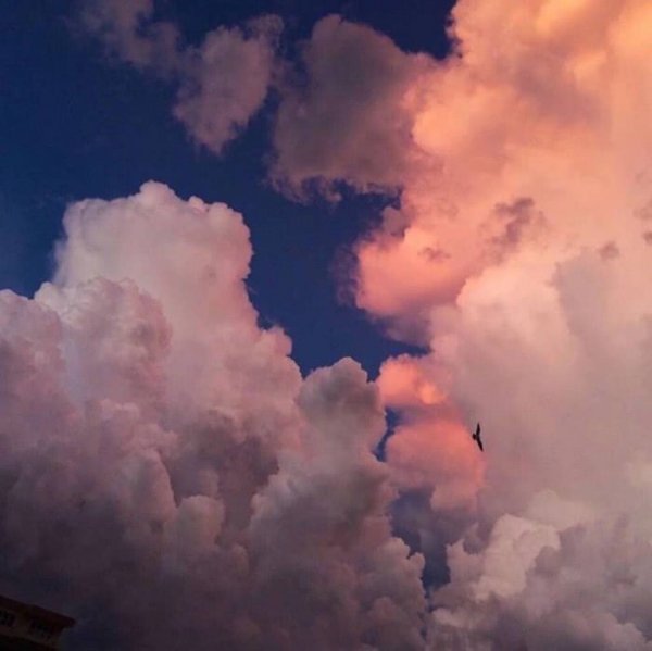 The sky wants to give you a blue sky and white clouds