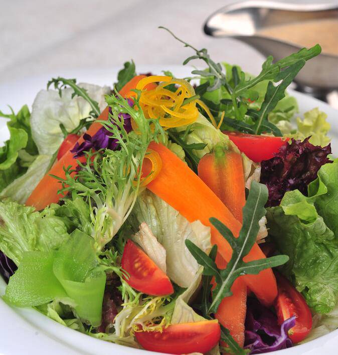Picture of colorful countryside vegetable salad