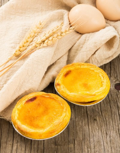 Pictures of egg tarts with particularly rich nutrients