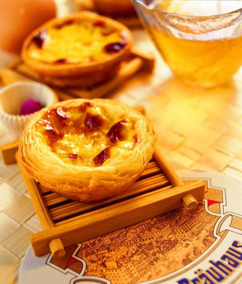 Portuguese egg tarts with tempting pictures