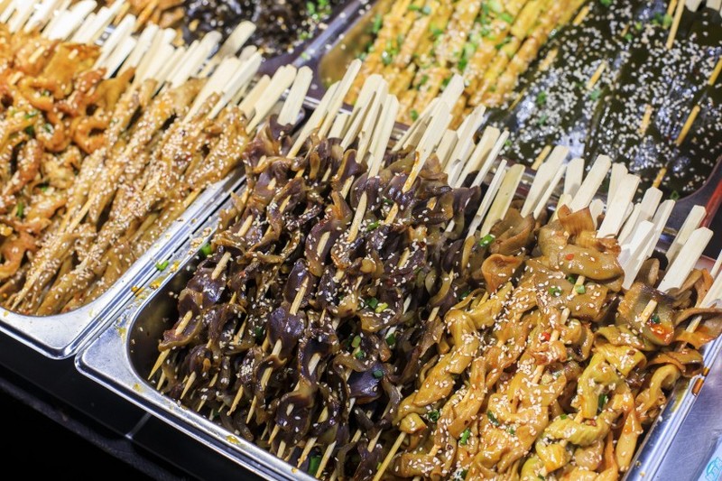 Delicious and delicious skewer pictures
