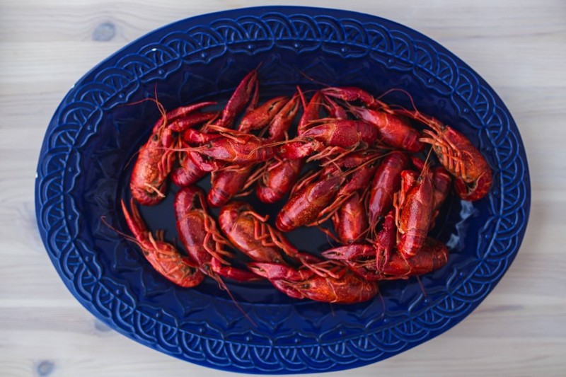 A picture of spicy crayfish