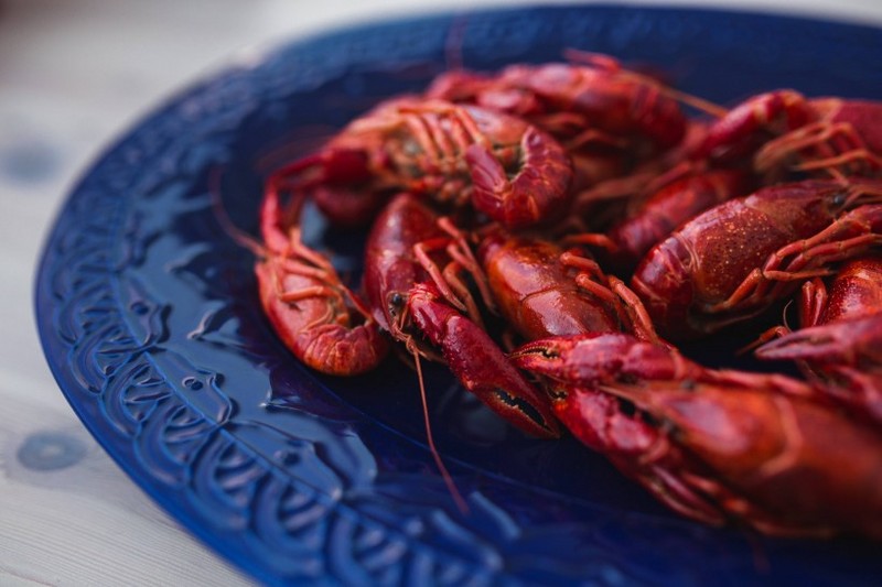 A picture of spicy crayfish