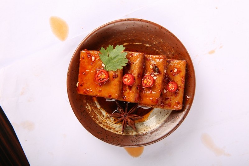 Delicious dried tofu pictures