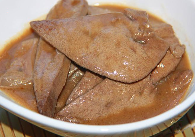 Picture of sesame oil pork liver delicacy