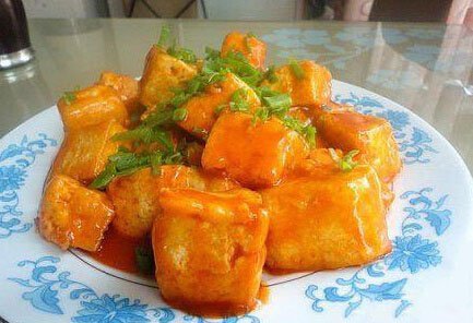 Tempting sweet and sour crispy tofu