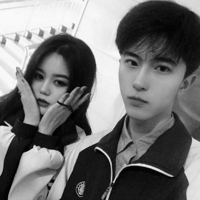 Couple avatar in black and white, domineering pair, 2021QQ Couple avatar in pairs, fashionable and stylish