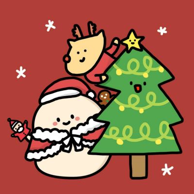 Cartoon Christmas WeChat avatar high-definition cute latest and beautiful Christmas cartoon avatar collection