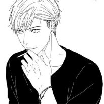 Comic avatar, handsome and lonely boy, selected black and white avatar, companionship is the longest love confession