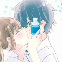 Anime couple avatar with two kisses, 2021 latest love but can't be the norm&# 8203;