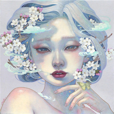 Japanese Beautiful Romantic Illustrated Head Picture in HD, One You for the Rest of Life, Only You for the Rest of Life