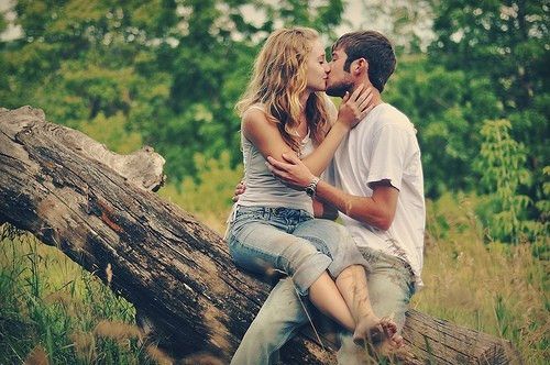 Romantic pictures of passionate couples