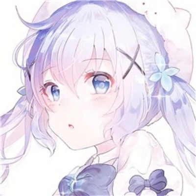 Cute QQ girl avatar cartoon high-definition image, trying to resist but still wanting to like you