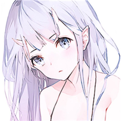 Cute QQ girl avatar cartoon high-definition image, trying to resist but still wanting to like you