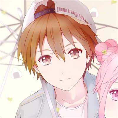 QQ Couple Head Cartoon - Left One Right anime Cartoon Couple Head Cartoon For Students After 00