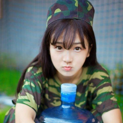 The Most Beautiful Military Training Girl Picture Camouflage Girl Avatar Pure and Beautiful Girl Military Training Avatar