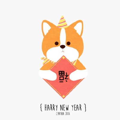 2021 WeChat Dog Year Avatar Stupid and Cute, No Watermark, HD Image, Wang Gou, Happy and Auspicious New Year