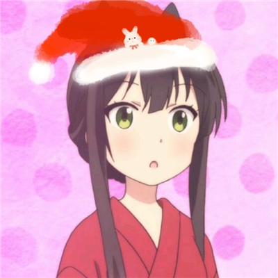 WeChat Christmas Hat Couple Avatar Anime HD 2021 Beautiful Christmas Hat Avatar Selection