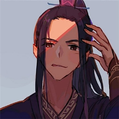 2021 anime male avatar handsome and indifferent, ancient style. I am a wandering soul on the street, and you are the one who smells me