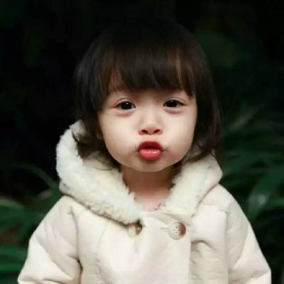 WeChat cute avatar, children's funny expressions, often unexpected in the world