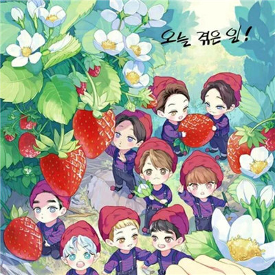 Exo Brothers Cartoon Cute Picture Selection 2021, Your Name Writes Soon and Says Soon
