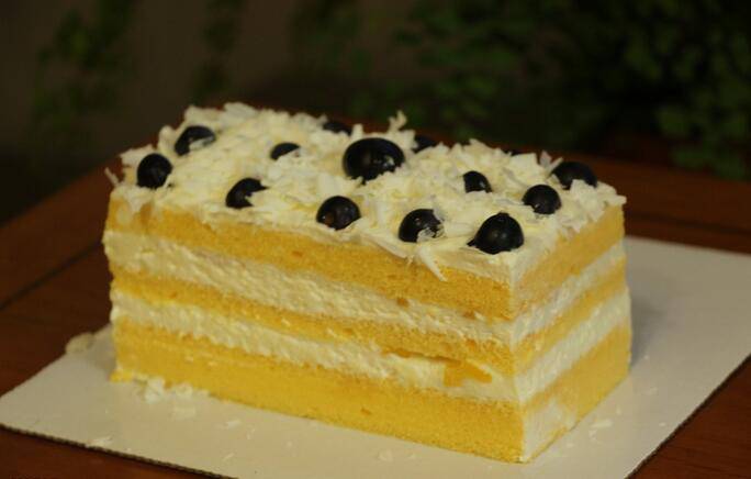 Picture of minimalist European double layered cake