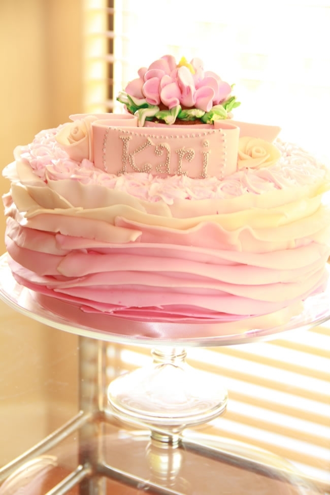 Pink Cake Picture Da Ai Pink Flipped Sugar Cake