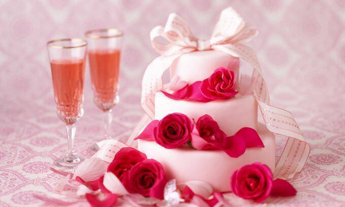 European style rose cake ultra clear and beautiful picture