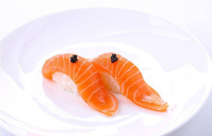 Picture of delicious salmon sushi
