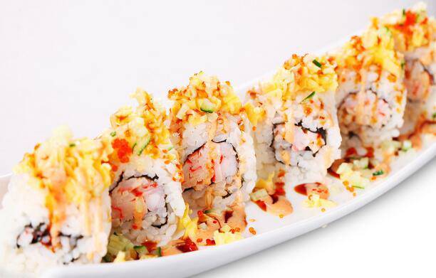 Special Yuzi Shrimp Sushi Roll Picture