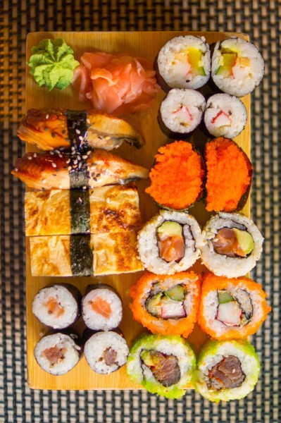 High definition pictures of Japanese sushi