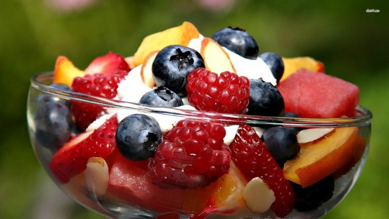 Delicious fruit dessert pictures