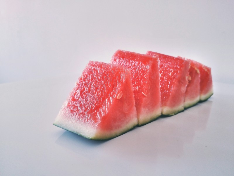Picture of a bright red watermelon