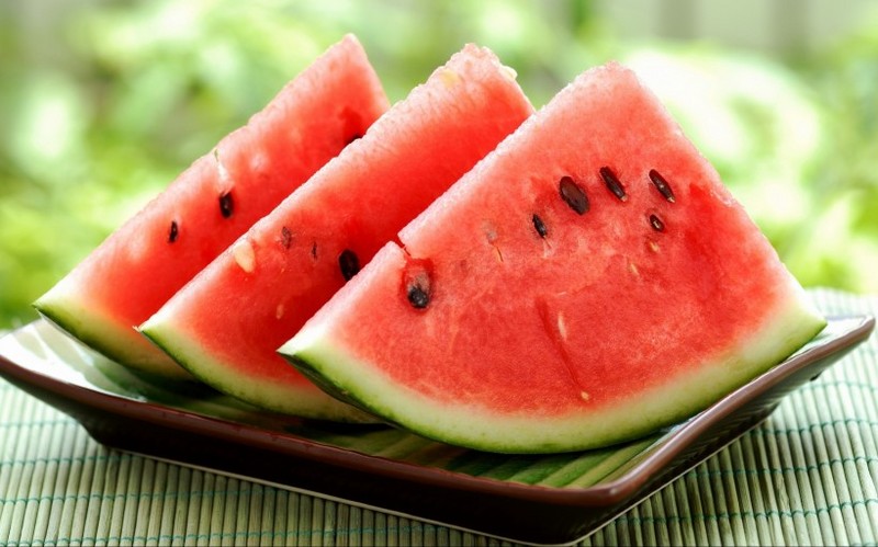 Picture of sliced watermelon