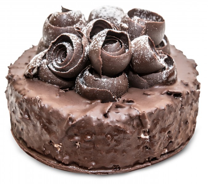 Delicious chocolate cream cake picture