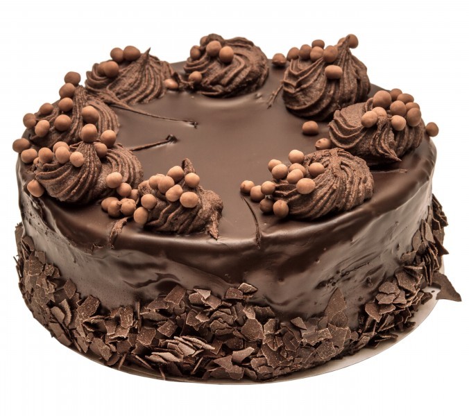 Delicious chocolate cream cake picture