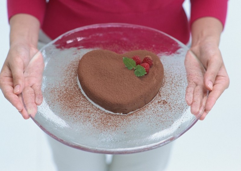 Picture of chocolate strawberry dessert cake