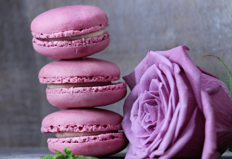 Pink Dessert Macaron Image