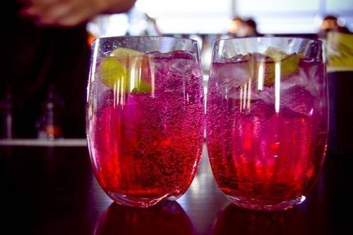Pictures of colorful cocktails and drinks