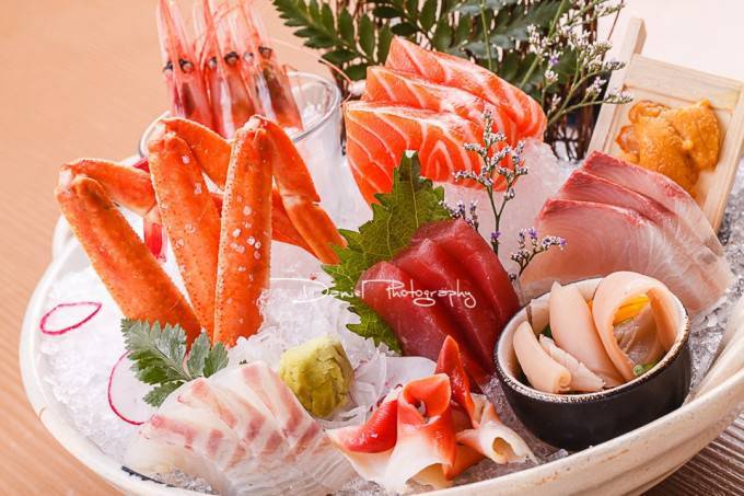 Exquisite Seafood Dinner Delicious Japanese Cuisine