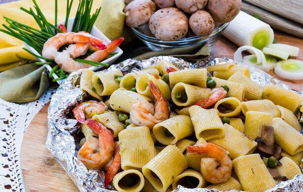 Exquisite Italian seafood macaroni picture